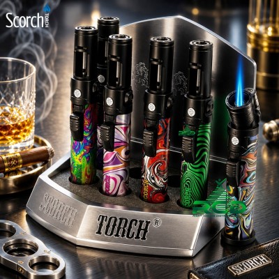 SCORCH TORCH SINGLE FLAME ASST. COLORS STDS235 - 6CT/ DISPLAY